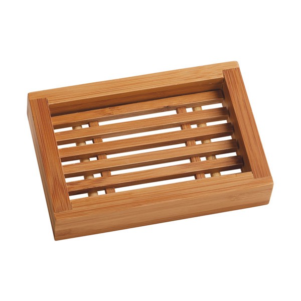 Bamboo soap dish